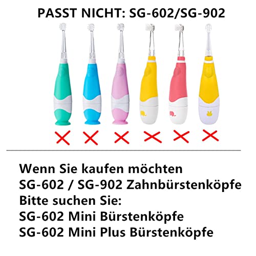 Seago SG977 SGEK6 Miękkie Końcówki do Szczoteczek Kompatybilne z YUNCH - obrazek 5