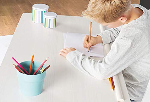 Children's desk 'Lena', white glazed - obrazek 2