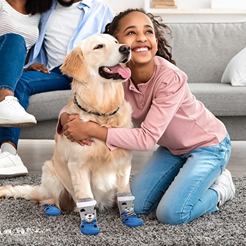 PETLOFT Antypoślizgowe Skarpetki dla Psów, 4 szt. Wnętrz Non-Slip Skar - obrazek 3