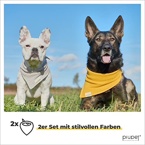 PiuPet® Bandany dla psów (Large) - Zestaw 2 bandan dla psów - Stylowe - obrazek 6