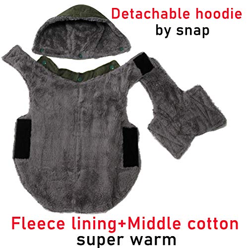 bluza z kapturem dla małych psów, super ciepła, zimowa - obrazek 9