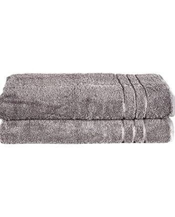 Komfortec Zestaw 2 ręczników do sauny 70 x 200 cm ze 100% bawełny, ręczniki do sauny XXL, ręcznik do sauny, miękki, duży, frotte, szybkoschnący, antracytowy szary