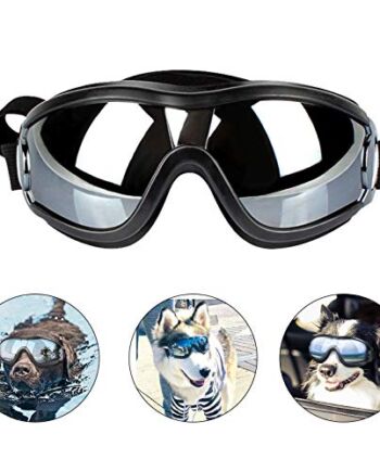 PEDOMUS Dog Gogle dla dużych psów Netive Pet Okulary przeciwsłoneczne Wodoodporna wiatroodporna ochrona oczu dla dużego psa