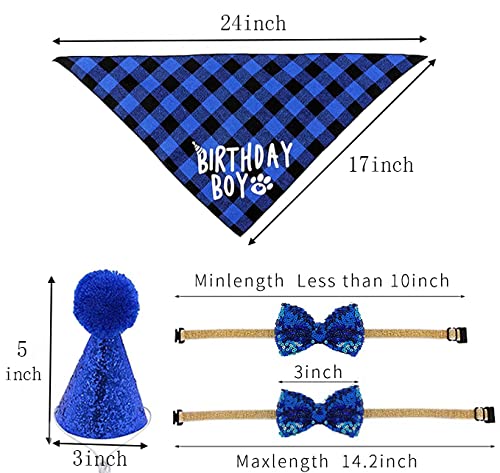 3-częściowy zwierzak domowy kot pies kapelusz urodzinowy, urodziny kot - obrazek 6