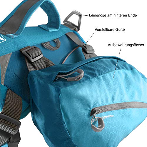 Kurgo Big Baxter Plecak dla psa, plecak turystyczny dla psów, lekki, o - obrazek 5