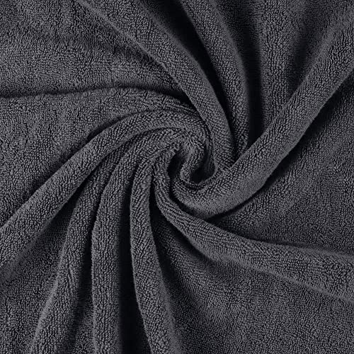 Utopia Towels - Luksusowy bardzo duży ręcznik kąpielowy - 100% czesana bawełna pierścieniowa, bardzo miękka i bardzo chłonna, grube duże ręczniki łazienkowe 90 x 180 CM, duży ręcznik łazienkowy (szary) - obrazek 2