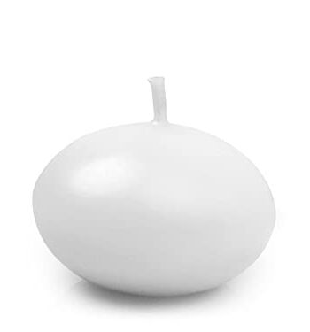 PartyDeco Świeczka Pływająca Dysk Zestaw Świeczek Pływających Białe do Wazonu Akwarium Oczka Wodnego Dekoracja Stołu na Wesela Komunię Urodziny Tealight Podgrzewacze