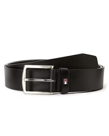 Tommy Hilfiger Mężczyźni New Denton 4.0 Pasek, Czarny, 115