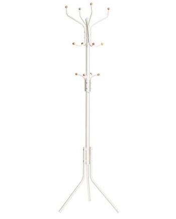 Songmics Wieszak na Ubrania, Metal, Biały, 182 x 44 x 19.29 cm