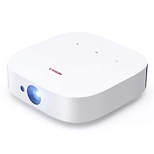 Anker NEBULA przenośny projektor solarny, 1080p, projektor z Dolby Digital Plus, 2 x głośnik 3 W, obsługuje 4K, Android TV, z uchwytem, autofokus, moc akumulatora 3 h, korekcja trapezu, cyfrowy zoom