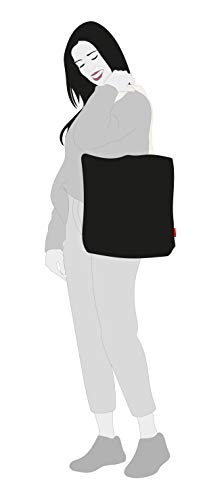 Econanos Hellobags2019 torba plażowa, 38 cm, czarna (negro) - obrazek 4