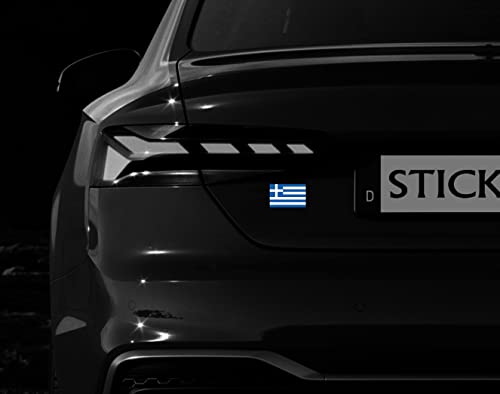 Nation Flaga Grecja zestaw 11 naklejek samoprzylepnych – samochód osobowy, motocykl, biuro, FS - obrazek 4