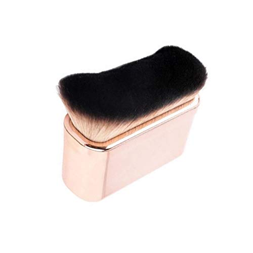 Pędzel do podkładu, profesjonalny pędzel do makijażu, Kabuki, pędzel do twarzy, falisty kształt, szczotka do ciała, do mieszania płynnego balsamu, pudru, kremu, korektora - obrazek 4