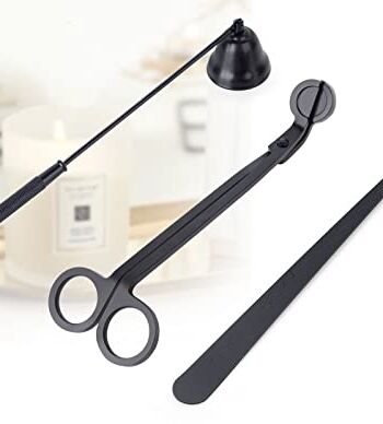 YURROAD 3 w 1 zestaw akcesoriów do świec do knotów, świeczka do knotów, miotełka do knotów, świeczka do wyciskania świec - czarna