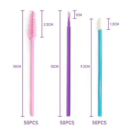 150 sztuk jednorazowych sztyftów do tuszu do rzęs, pędzle do ust i mik - obrazek 7