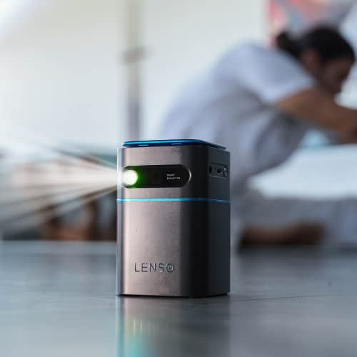 Lenso See, Mini projektor Wi-FI, obsługuje rozdzielczość 1080p Full HD 4K, Pico USB-C, kompatybilny z iPhone Android Fire TV Stick, przenośny projektor, Netflix TV, HDMI Bluetooth - obrazek 5