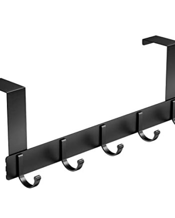 Newaner Wieszak na drzwi z 5 haczykami, wieszak na ubrania na drzwi, b