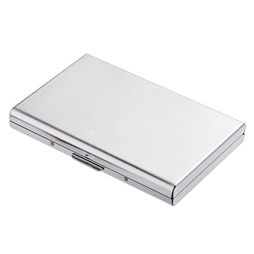 BONSYL ® Wysokiej Jakości Metalowy Portfel Etui na Karty Kredytowe dla Kobiety i Mężczyźni, z Ochroną RFID Przed Kradzieżą Danych, z Miejscem na 6 Kart, Szczupły Portfel, mini Portfela.