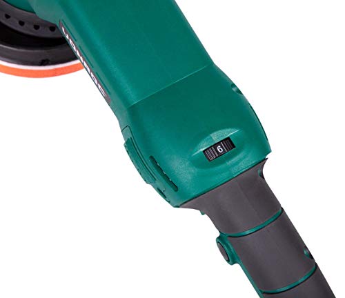 VONROC Dual Action mimośrodowa maszyna polerska / zestaw do polerowania – elektronika stała – funkcja Soft Start – 150 mm – 1050 W – łącznie z tarczą podporową, podkładką i torbą - obrazek 6