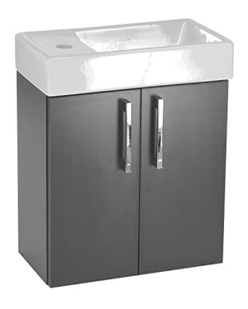 Mała szafka o głębokości 20 cm, wisząca szafka pod umywalkę z umywalką