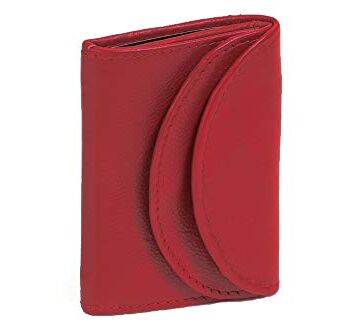 LEAS Minitorebka z ochroną RFID z prawdziwej skóry, Edycja Mini Cherry