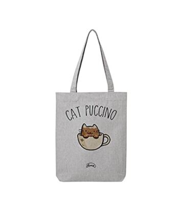 Fantastyczna torba Shaman Tote 'Cat puccincino', Szary wrzos, Western