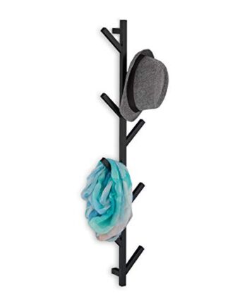 Relaxdays Garderoba ścienna z 8 haczykami, zajmuje mało miejsca, dekor