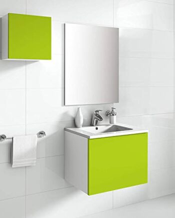 aleghe Eris – zestaw łazienkowy, zielony połysk