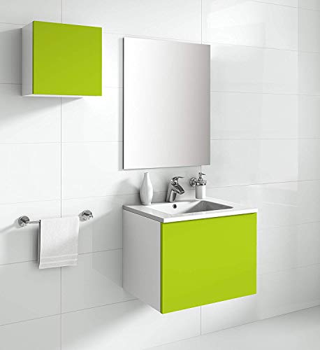 aleghe Eris – zestaw łazienkowy, zielony połysk