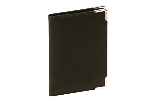 LEAS Portfel na dowód tożsamości, skóra naturalna, czarna kolekcja kar - obrazek 6