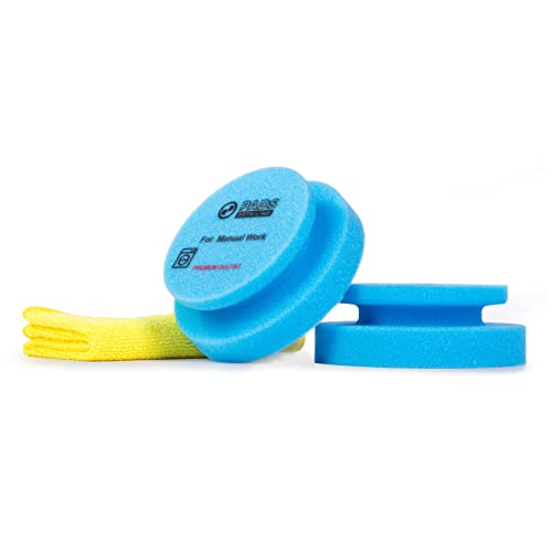 DETAILINGPADS Ręczne pady do polerowania - gąbka polerska 120/45 mm – odporna na wysokie temperatury – klasyczna gąbka do polerowania – trwała tarcza polerska – narzędzie do polerowania – zestaw do lakierowania samochodowego - obrazek 8