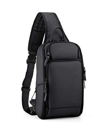 FANDARE Męska torba na piersi, torba na ramię, 7,9 cala, iPad z USB to