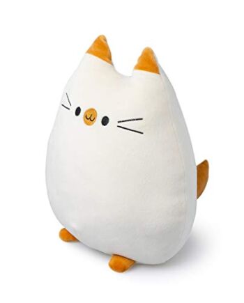 Balvi Poduszka słodki kotek biały kolor kształt kota miękki i bardzo gładki poliester