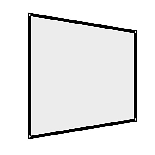Składany ekran projektora 60/72/84/100 cali, przenośny projektor filmowy 4:3, zasłona do ekranu na zewnątrz, bez składania zagnieceń, 60 cm - obrazek 3