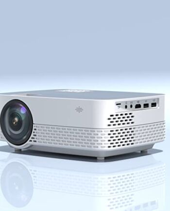 JideTech Projektor LED, kino domowe, 150 lumenów, Full HD, AV/2 x USB/HDMI/TF, kompatybilny ze smartfonami i tabletami