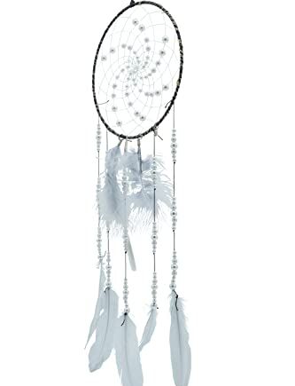 HEITMANN DECO - Łapacz snów LED - brązowy/biały - ok. 20 x 55 cm - dek