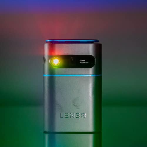 Lenso See, Mini projektor Wi-FI, obsługuje rozdzielczość 1080p Full HD 4K, Pico USB-C, kompatybilny z iPhone Android Fire TV Stick, przenośny projektor, Netflix TV, HDMI Bluetooth - obrazek 9