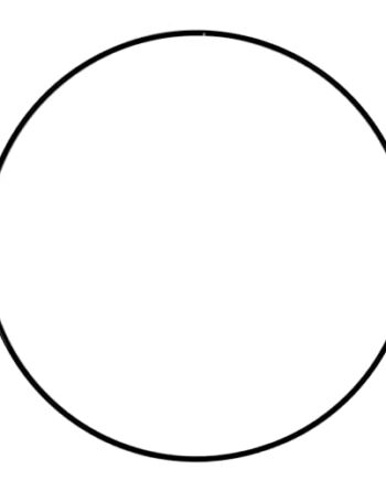 Vaessen Creative Metalowy pierścień, czarny, pierścień zaciskowy 30 cm