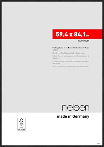 Nielsen aluminium ramka na zdjęcia Atlanta, 59,4x84,1 cm, Czarny matowy