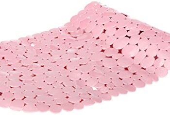 Douceur d'Intérieur Mata łazienkowa Pebble Design 69 x 36 x 1 cm Rose Poudré