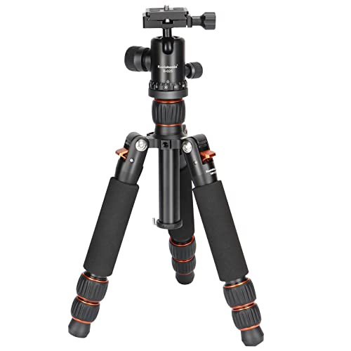 Koolehaoda Mini statyw stołowy ze stopu aluminium 7.5-21 cali z regulacją wysokości z torbą do przenoszenia kamery wideo DSLR, obciążenie do 13 funtów / 6 kg. (H-55)