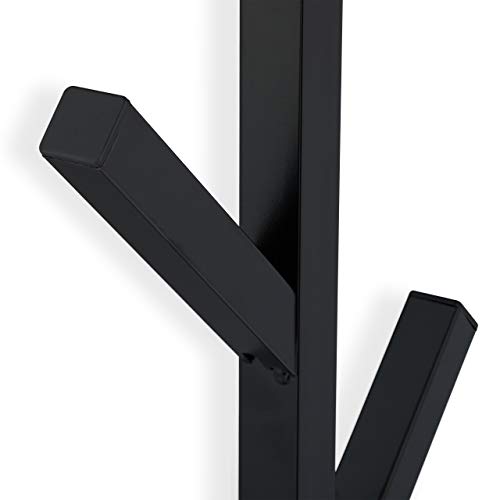 Relaxdays Garderoba ścienna z 8 haczykami, zajmuje mało miejsca, dekor - obrazek 2