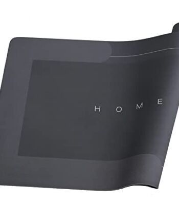 ROHATIM Antypoślizgowa mata łazienkowa z mikrofibry, szybkoschnąca, odporna na zabrudzenia, łatwa w pielęgnacji, do wanny, prysznica, do łazienki (ciemnoszara, 50 x 80 cm)