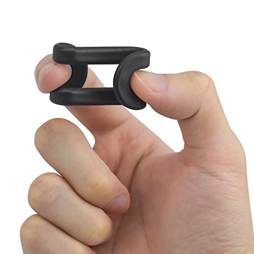 PANSYFEN 20 sztuk wieszaków na ubrania, mini wieszaki na ubrania, haczyki łączące, organizer na wieszaki na ubrania, z żywicy, oszczędność miejsca w szafie na ubrania (kolor czarny) - obrazek 2