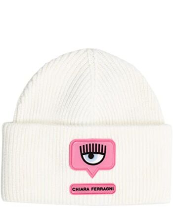 Chiara Ferragni Damska czapka na okulary biała, biały, Rozmiar uniwersalny