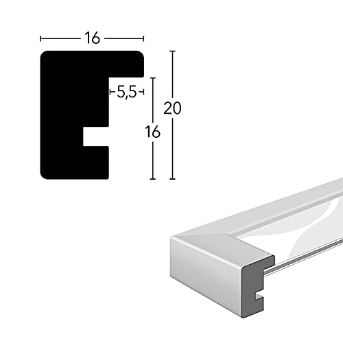 DEHA Design Ramka na zdjęcia Fontana, 30 x 40 cm, Czarny - obrazek 8