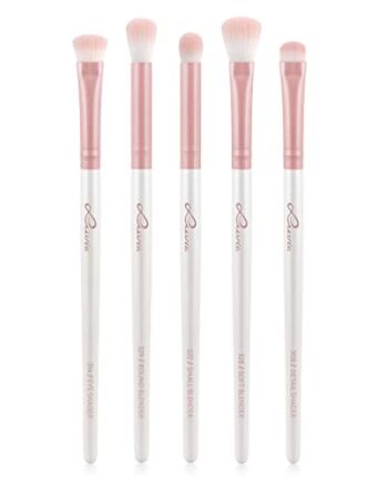 Zestaw pędzli do makijażu Luvia, Essential Eye Set, Zestaw pędzli do oczu, 5 wegańskich pędzli kosmetycznych, pędzle do makijażu do perfekcyjnego blendowania i aplikacji