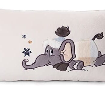 Poduszka prostokątna Słonik Amadou w kombinezonie 43x25cm