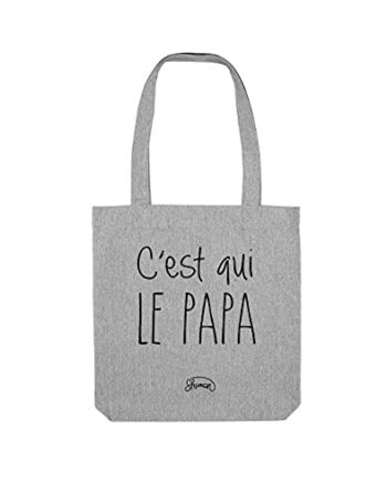 Tote Bag 'It's Who the Dad', Szary wrzos, Western