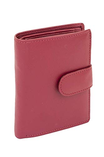 LEAS Damski portfel z zewnętrznym zamkiem i dużą kieszenią na monety o - obrazek 7